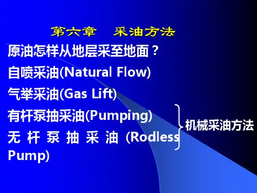 第六章-采油方法.PPT课件