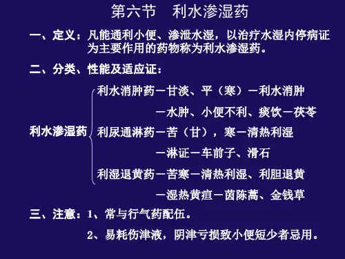 中药6利水渗湿药