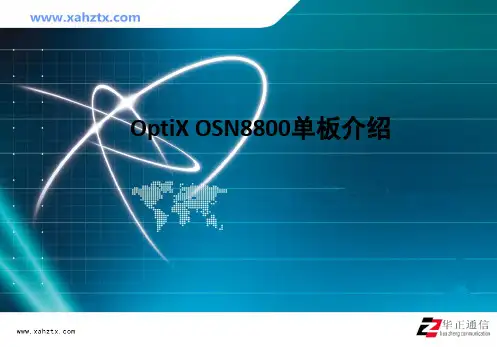 OptiX OSN8800单板介绍