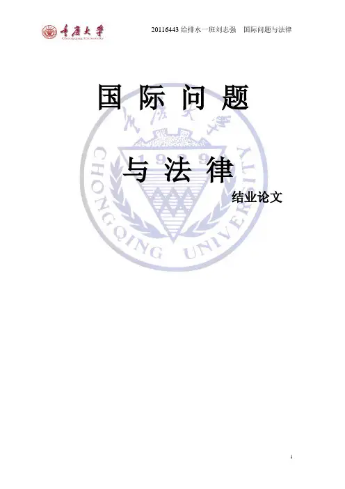 国际法论文