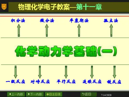物理化学11章化学动力学基础一