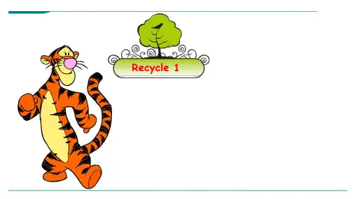 人教版PEP英语六年级上册Recycle1[1]-课件