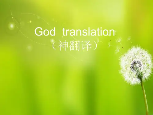 神翻译