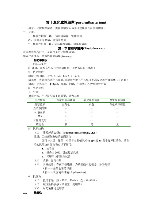 化脓性细菌