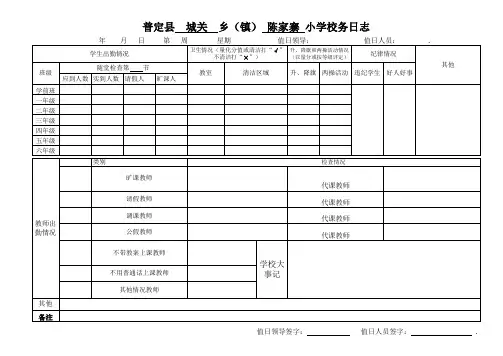 校务日志