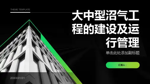 大中型沼气工程的建设及运行管理