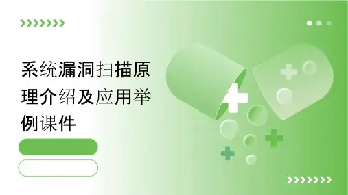 系统漏洞扫描原理介绍及应用举例课件