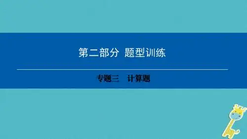 2019年深圳专用中考物理总复习第二部分专题训练专题三计算题课件_1122-精品物理