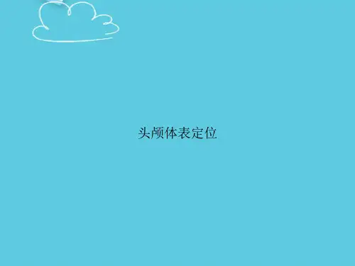 头颅体表定位精选PPT