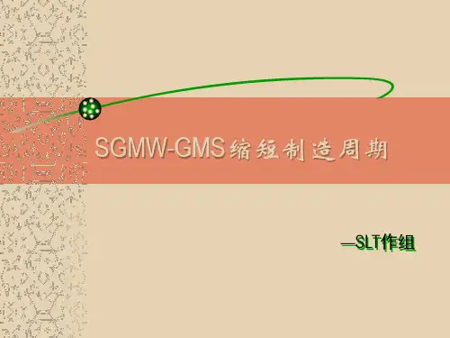 GMS缩短制造周期教案