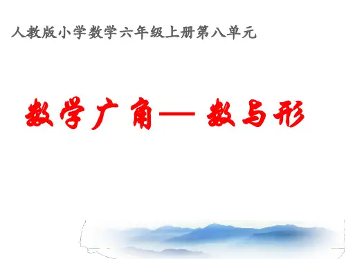 人教版六年级数学上册《数学广角——数与形》公开课课件