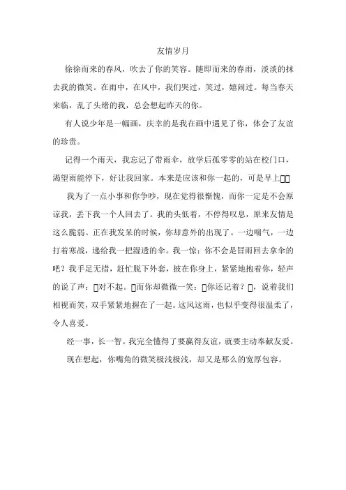 友情岁月