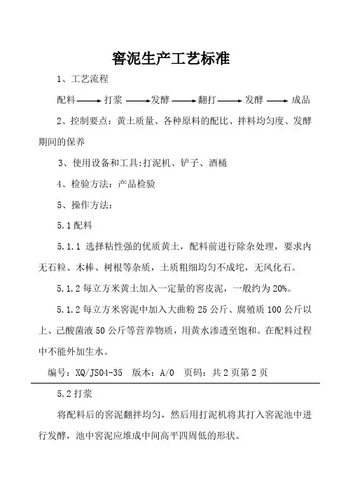 窖泥工艺