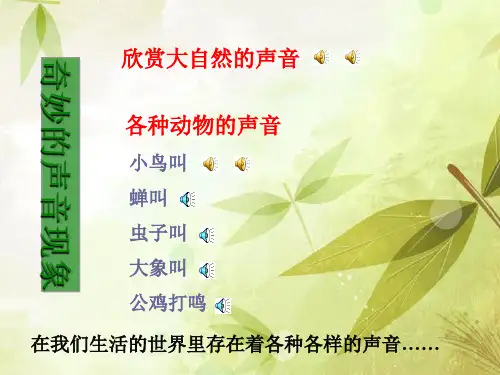 人教版物理《声音的产生与传播》优秀PPT1