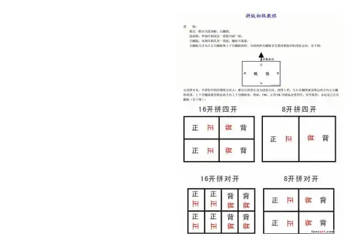 拼版教程大全