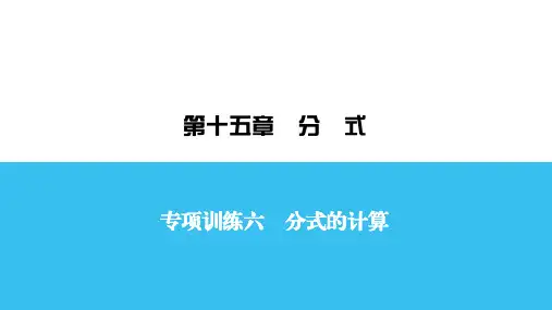 人教版数学八年级上册专项训练6课件