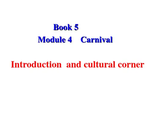 Module 4 Carnival  Reading 课件 外研版必修五