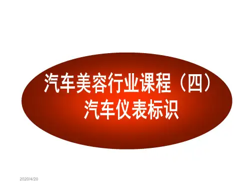 汽车标识与仪表盘指示灯大全