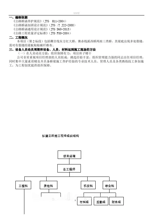 粘贴碳纤维布专项施工方案