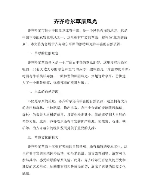 齐齐哈尔草原风光