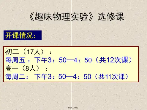 趣味物理(共6张PPT)