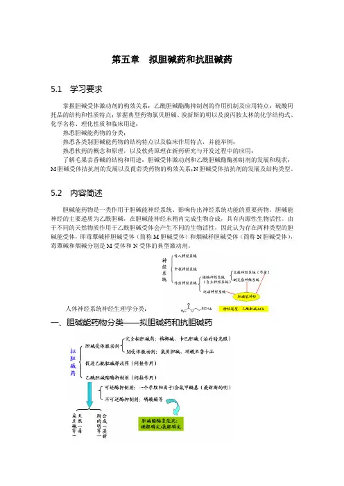 拟胆碱药和抗胆碱药