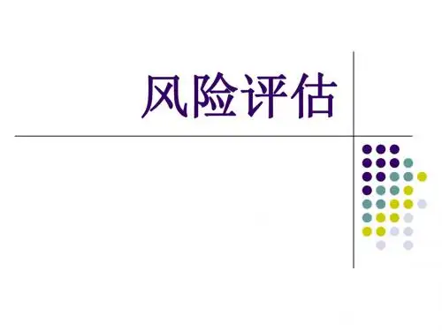 风险评估讲义