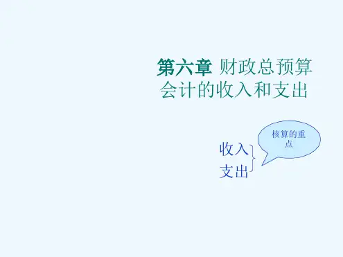 财政总预算会计的收入与支出概述