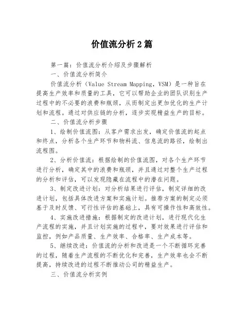 价值流分析2篇