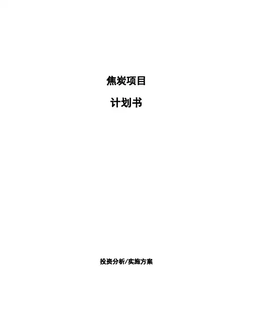 焦炭项目计划书