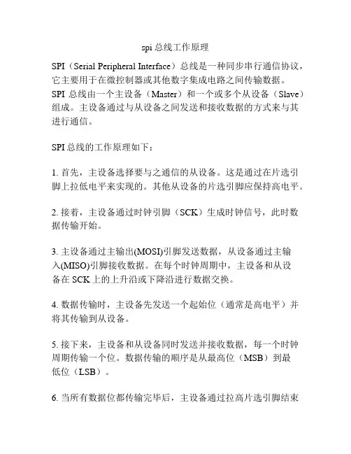 spi总线工作原理