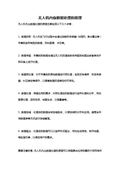 无人机内业数据处理的原理