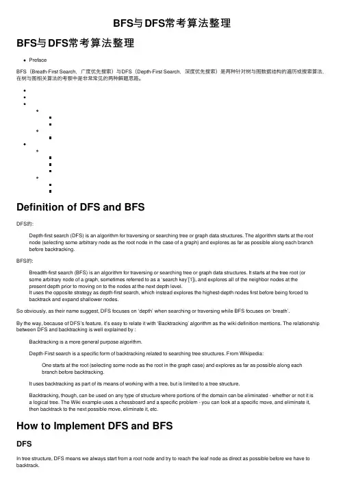 BFS与DFS常考算法整理