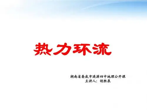 热力环流PPT