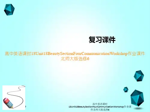 高中英语课时18Unit18BeautySectionFourCommunicationWorks