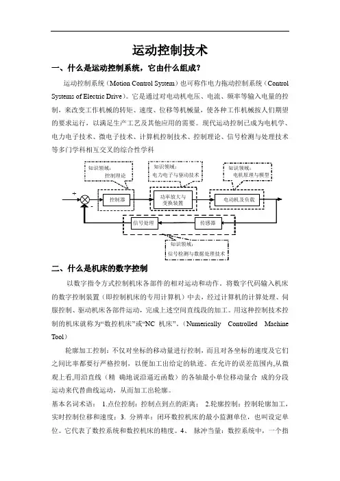 老师期末复习运动控制讲课要点