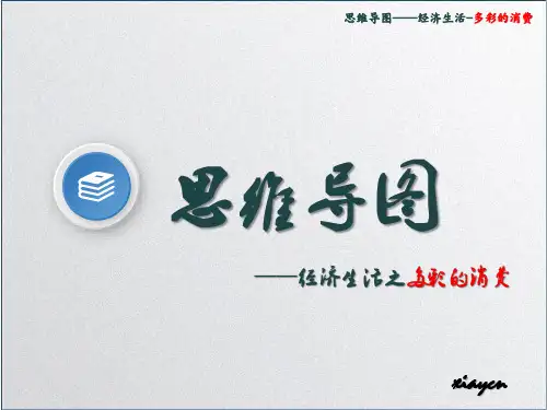 思维导图--高考政治-经济生活之多彩的消费