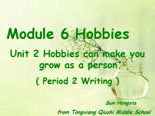 外研版八年级下Module6 Unit2 Period 2课件(共15张PPT)
