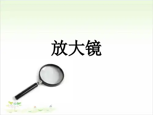 一年级上册公开课-3放大镜 冀教版课件下载