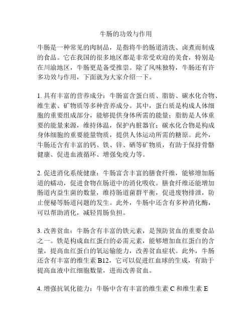 牛肠的功效与作用