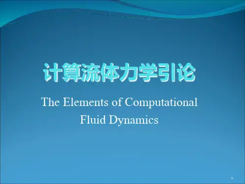 7第六章 可压缩流动的数值计算方法PPT课件