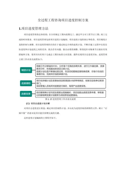 全过程工程咨询项目进度控制方案
