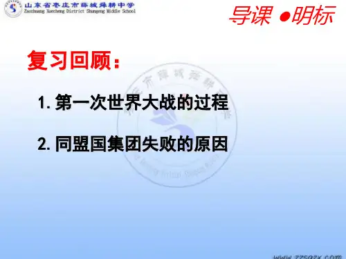 岳麓版高中历史选修三第三课大战的后果(共23张PPT)