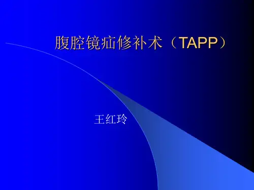 手术室护理——腹腔镜疝修补术TAPP资料讲解