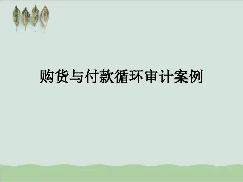 购货与付款循环审计案例解析PPT课件(21页)