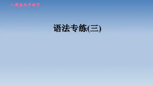 2020春外研版九年级英语下册 语法专练(三)