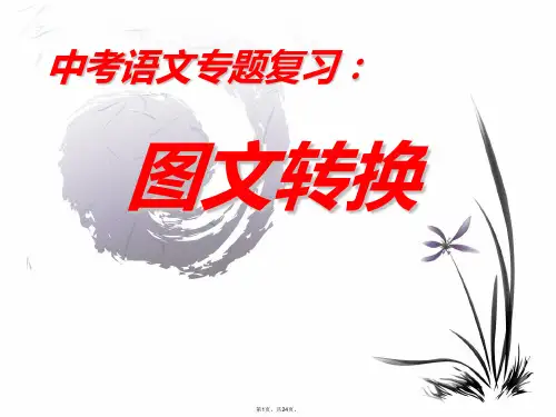 2017中考语文专题复习图文转换