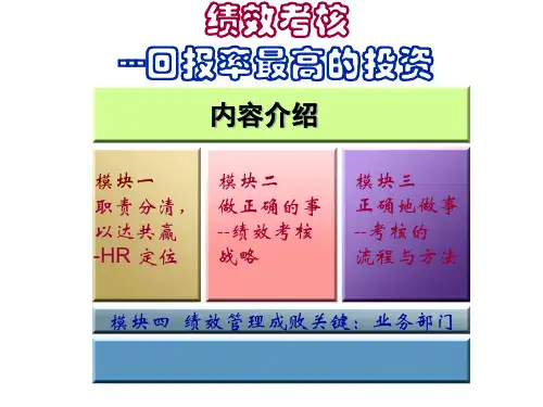 《绩效考核》(张晓彤)