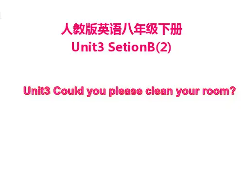 人教英语八年级下册Unit3Section B 2a-2e(共39张PPT)