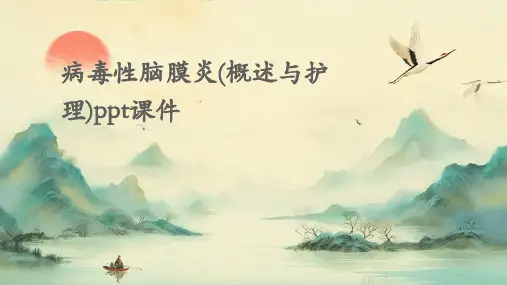 病毒性脑膜炎(概述与护理)PPT课件